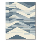 Geometric Chevron Ice Blue Rug