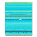 Aqua Blue Multi Stripe Rug