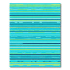 Aqua Blue Multi Stripe Rug