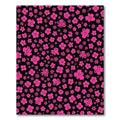 Hot Pink Scattered Floral Collage Rug