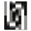 Monochromatic Geometric Block Arrangement Rug