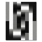 Monochromatic Geometric Block Arrangement Rug