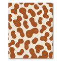 Cream Brown Spotty Irregular Shapes Rug