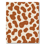 Cream Brown Spotty Irregular Shapes Rug