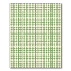Green Ivory Checked Lattice Rug