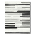 Monochrome Parallel Lines Abstract Rug