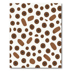 Brown Circles and Ovals Scatter Rug