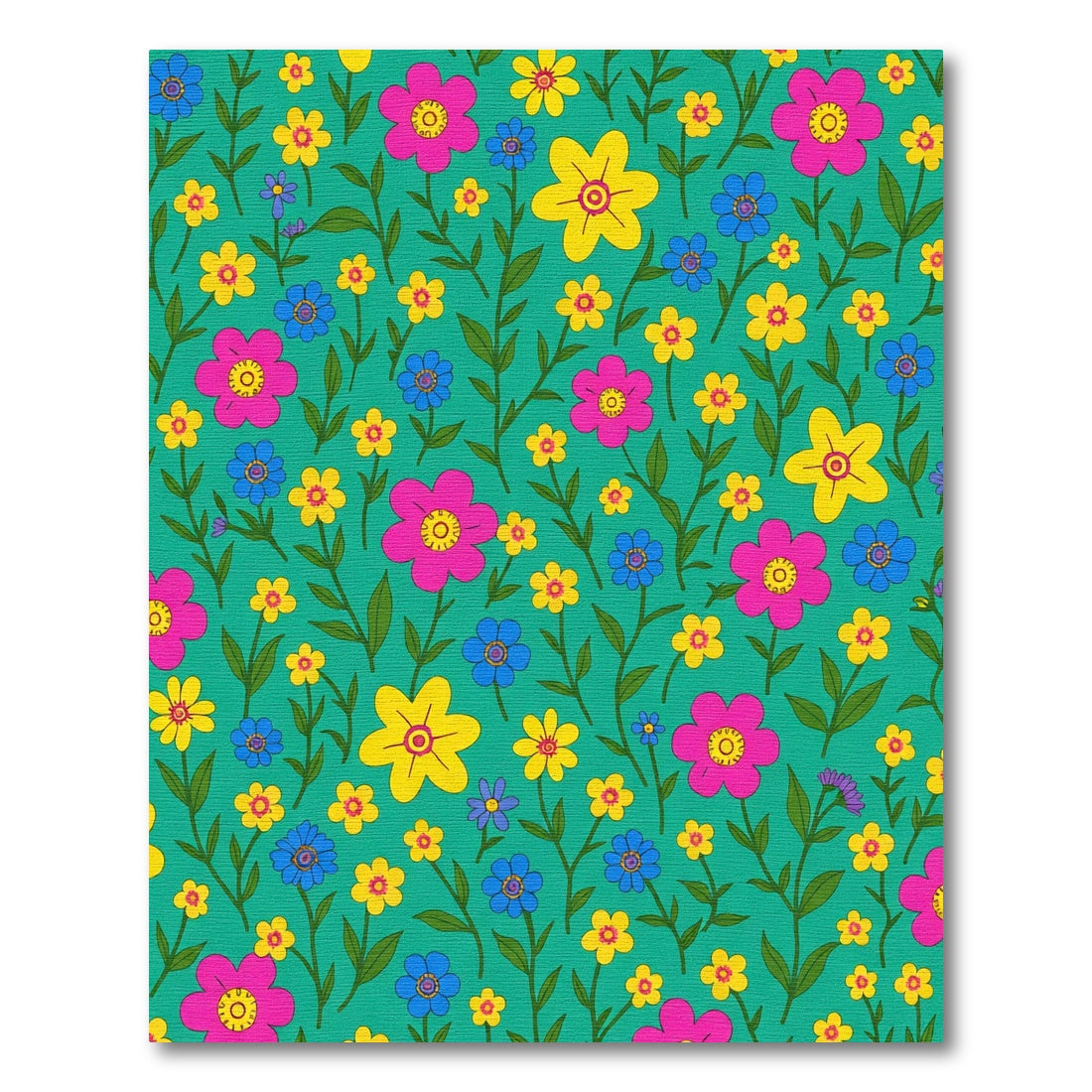 Bright Multi Color Garden Bloom Rug