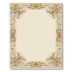 Art Nouveau Floral Botanical Frame Design Rug