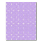 Soft Lavender White Geometric Cross Rug