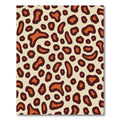 Brown Orange Leopard Animal Spots Rug
