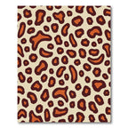 Brown Orange Leopard Animal Spots Rug