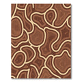 Rich Brown Agate Organic Flow Rug