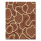 Rich Brown Agate Organic Flow Rug