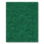 Deep Emerald Green Swirl Abstract Rug