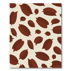 Deep Brown Cocoa Bean Repeat Rug