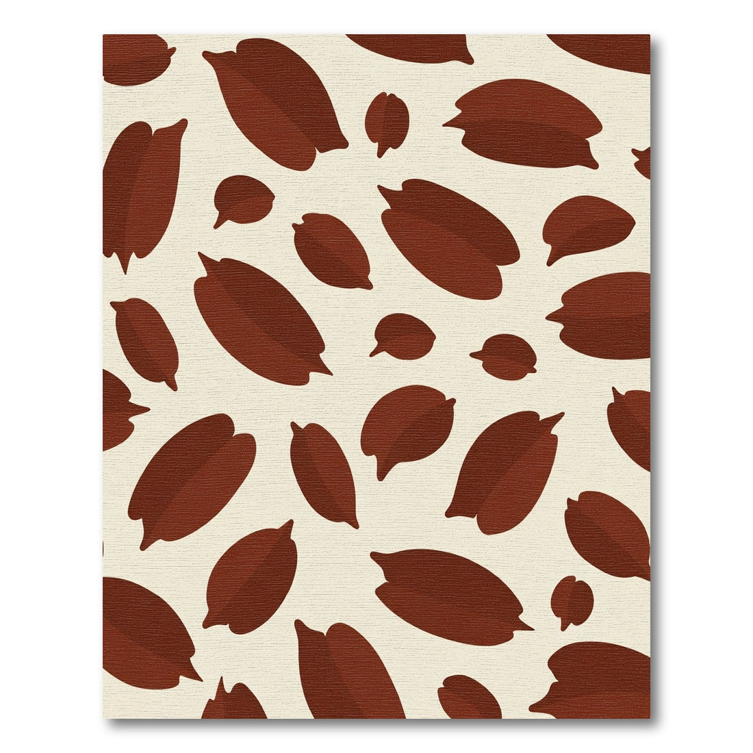 Deep Brown Cocoa Bean Repeat Rug