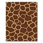 Brown Tan Organic Mosaic Rug