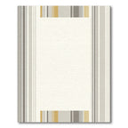 Modern Grey Gold Stripe Rug