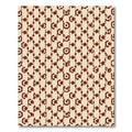 Crimson Organic Lattice Arrangement Rug