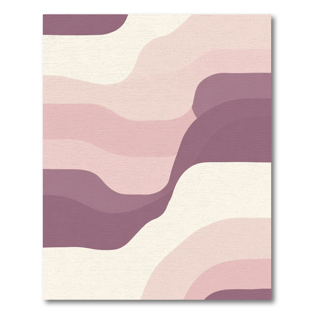 Blush Pink Gradient Wave Rug