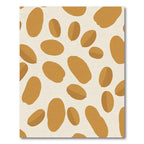Caramel Ochre Organic Blob Arrangement Rug