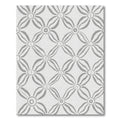 Gray Interlocking Petal Connection Rug