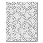 Gray Interlocking Petal Connection Rug