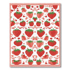 Red Strawberry Garden All Over Rug
