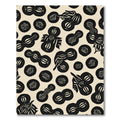 Monochromatic Abstract Organic Shapes Rug