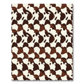 Brown White Organic Spots Rug