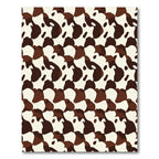 Brown White Organic Spots Rug