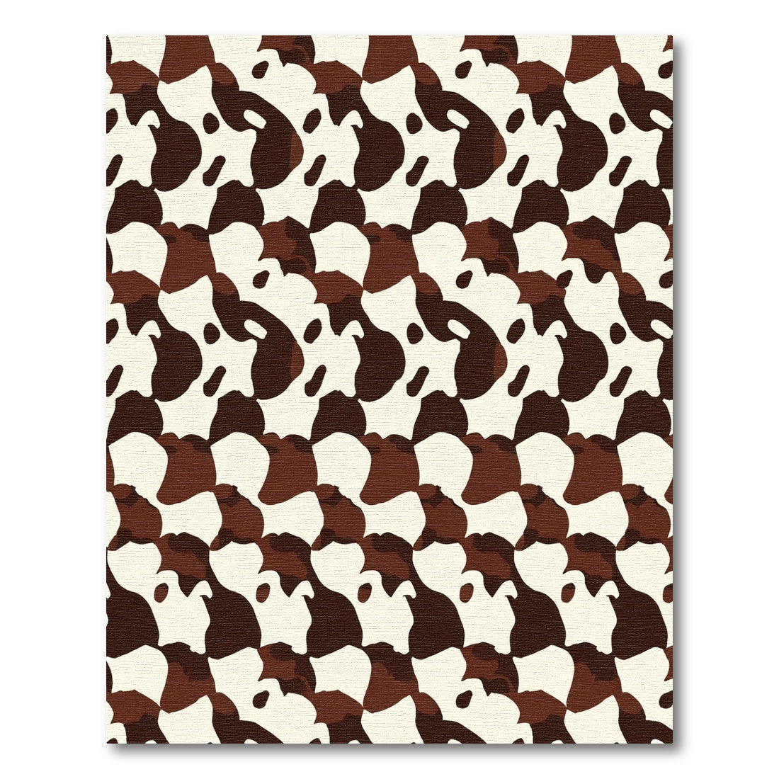Brown White Organic Spots Rug