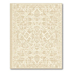 Cream Geometric Tribal Ancestral Medallion Rug