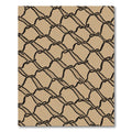 Tan Bow Netting Rug