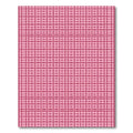 Pink Geometric Lattice Grid Rug