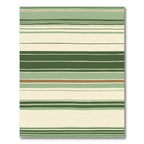 Earthy Tones Wide Horizontal Stripe Rug
