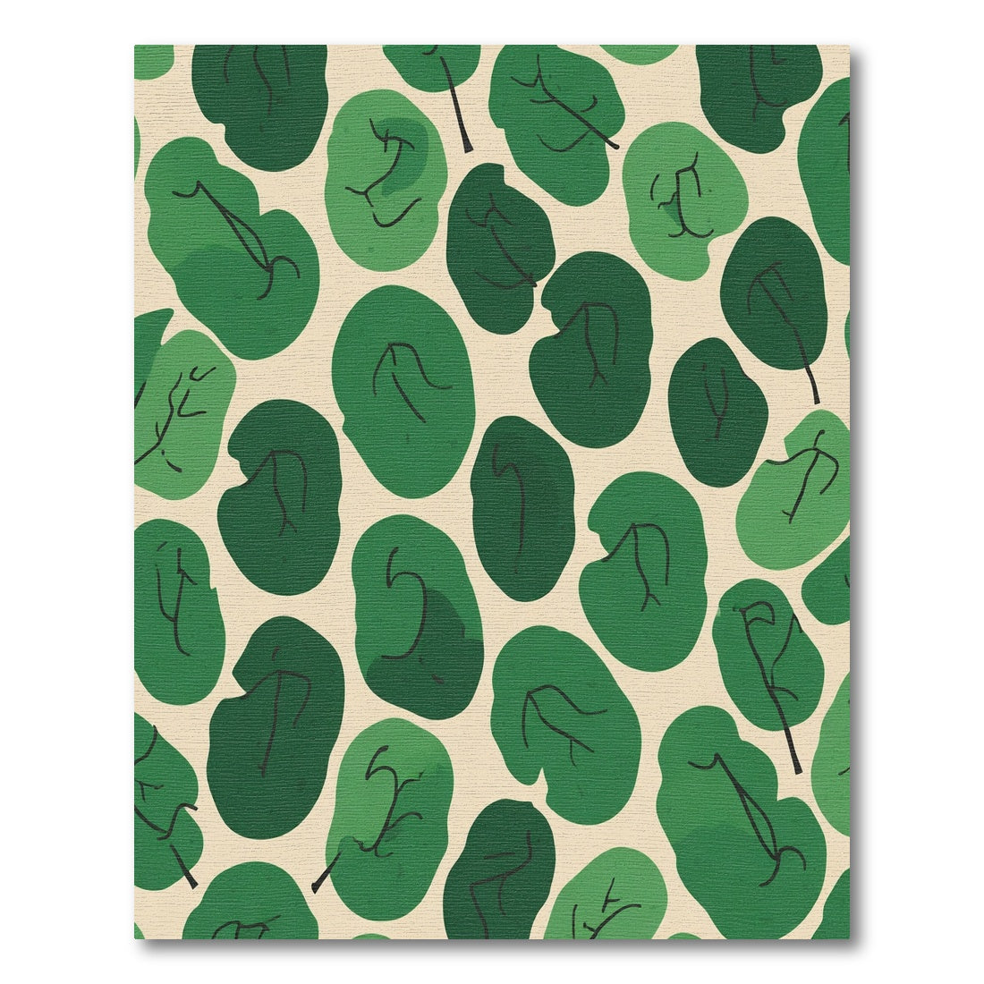 Green Leafy Backdrop Rug