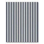 Classic Navy Cream Vertical Stripe Rug