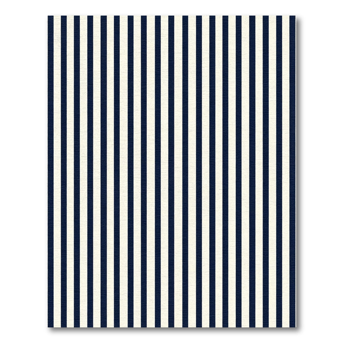 Classic Navy Cream Vertical Stripe Rug