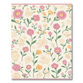 Pink Yellow Cream Floral Garden Bloom Rug