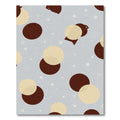 Crimson Beige Polka Dot Scatter Rug