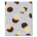 Crimson Beige Polka Dot Scatter Rug