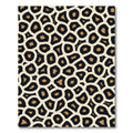 Abstract Black Tan Organic Cells Rug