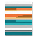 Modern Geometric Stripe Color Block Rug