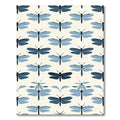Serene Blue Dragonfly Meadow Rug