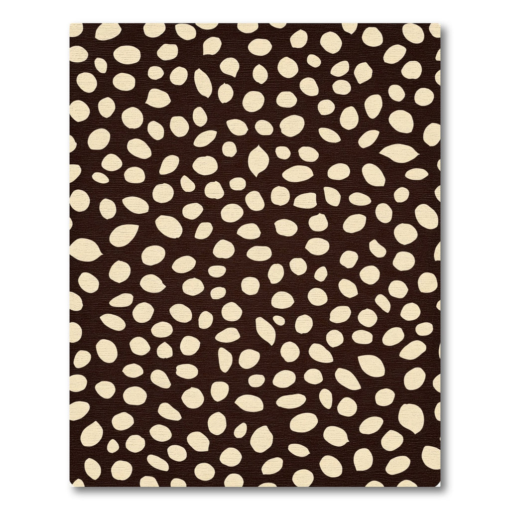 Brown Cream Organic Spot Scatter Rug