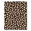 Brown Cream Organic Spot Scatter Rug