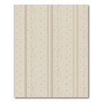 Subtle Cream Striped Floral Vine Rug