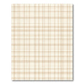Warm Beige Subtle Plaid Lines Rug